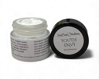 Gezichts- en nek-vochtinbrengende crème Youth Envy 10 ml monster natuurlijke ingrediënten