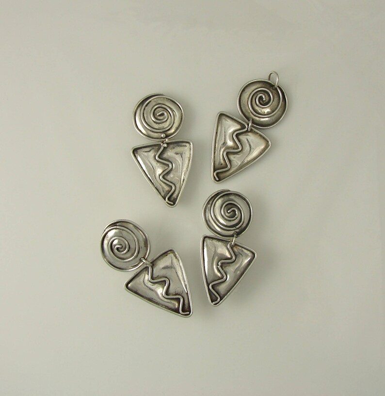 Sterling Silver Zig Zag Pendant image 4