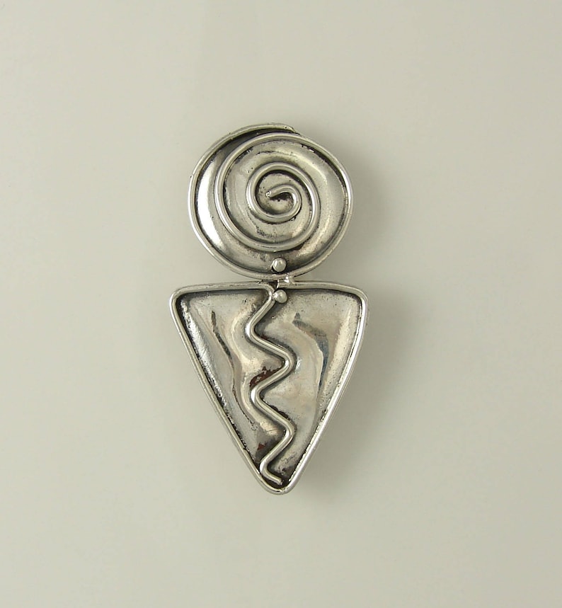 Sterling Silver Zig Zag Pendant image 3