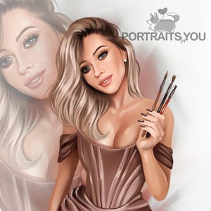 Logotipo de empresa, retrato de logotipo, logotipo personalizado, avatar, diseño de logotipo de personaje, retrato digital