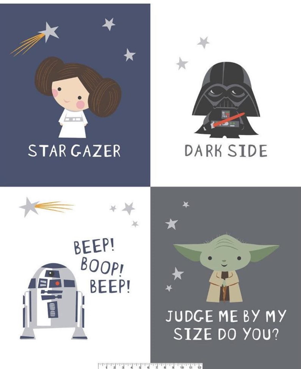 NEW Star Wars Sweet Dreams Cotton Panel Fabric by the Panel Etsy