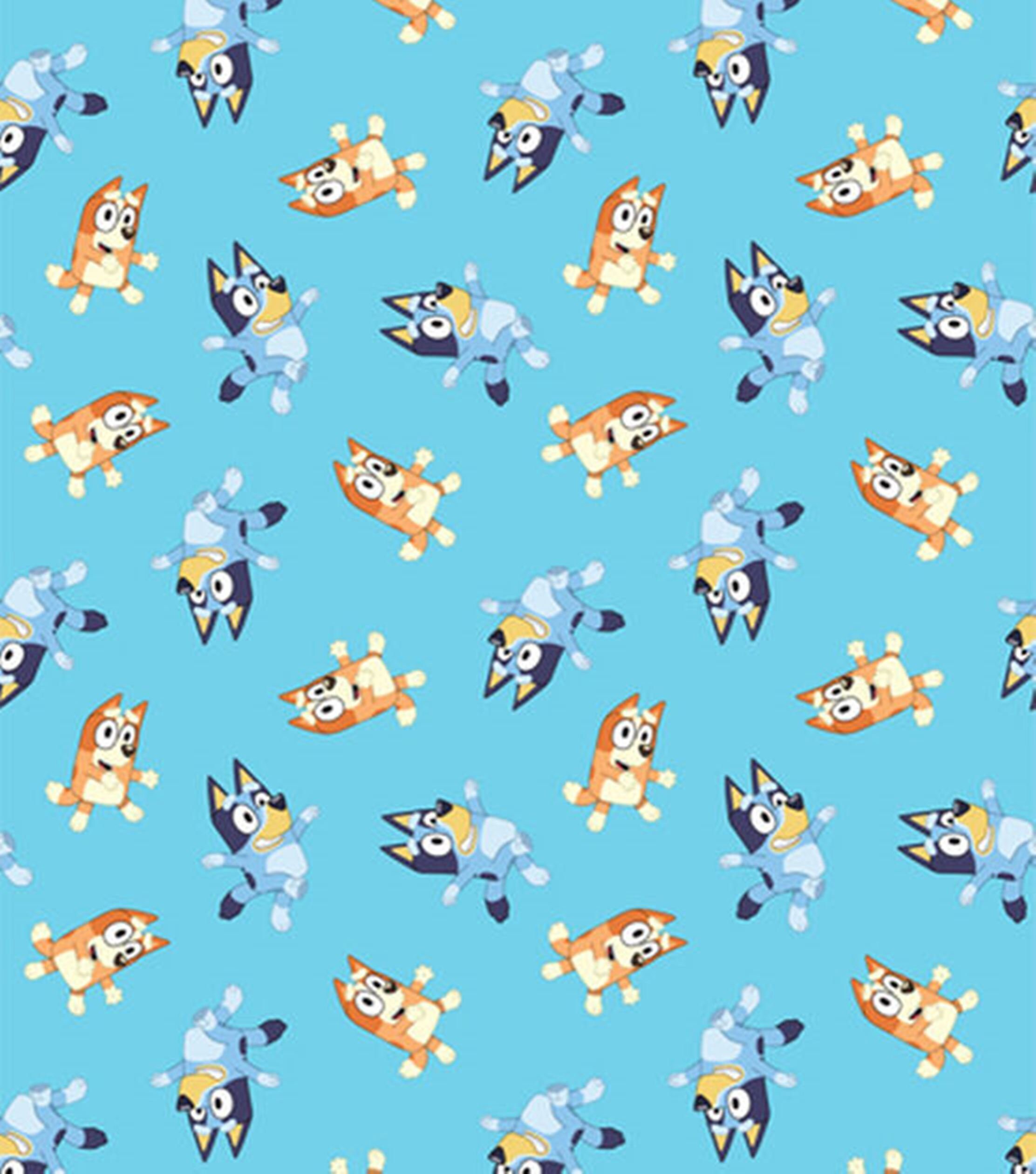 NEW Bluey and Bingo Cotton Fabric 44 X 13 Etsy