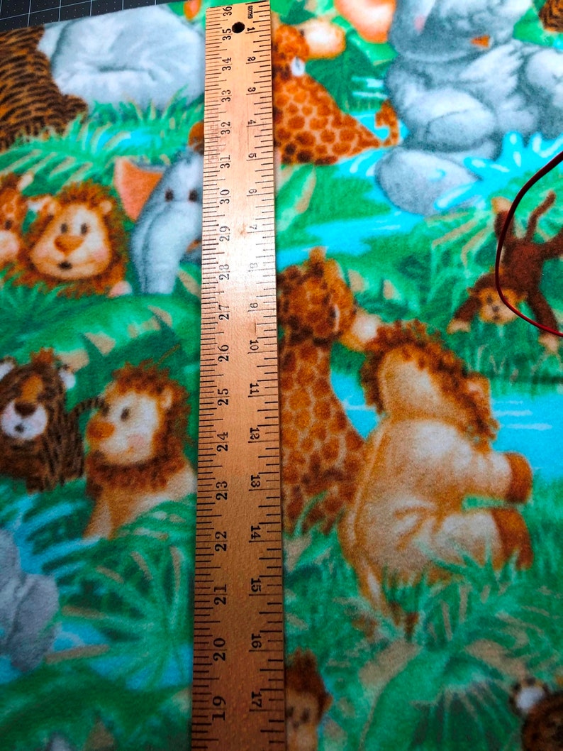 Jungle Babies Scene Nursery 58inch Fleece Fabric by the yard  Etsy