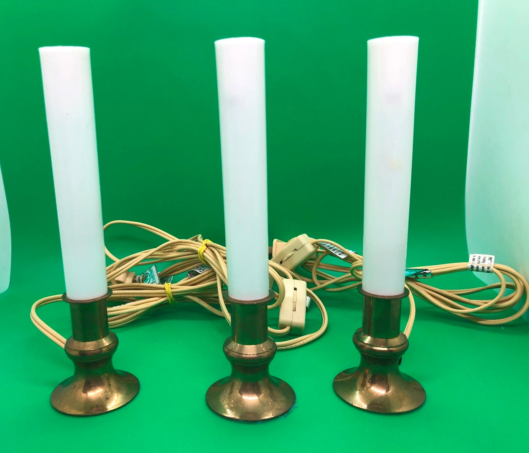 Vintage Electric Window Candles / Candoliers Set of 3 Etsy