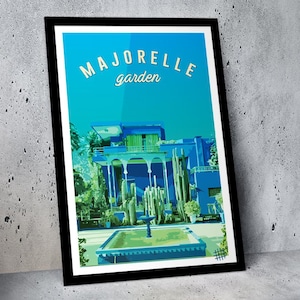 Majorelle-Gartenposter Marokko Marrakesch