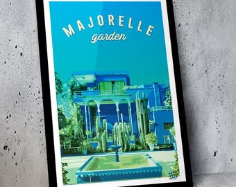 Poster del giardino Majorelle Marocco Marrakech
