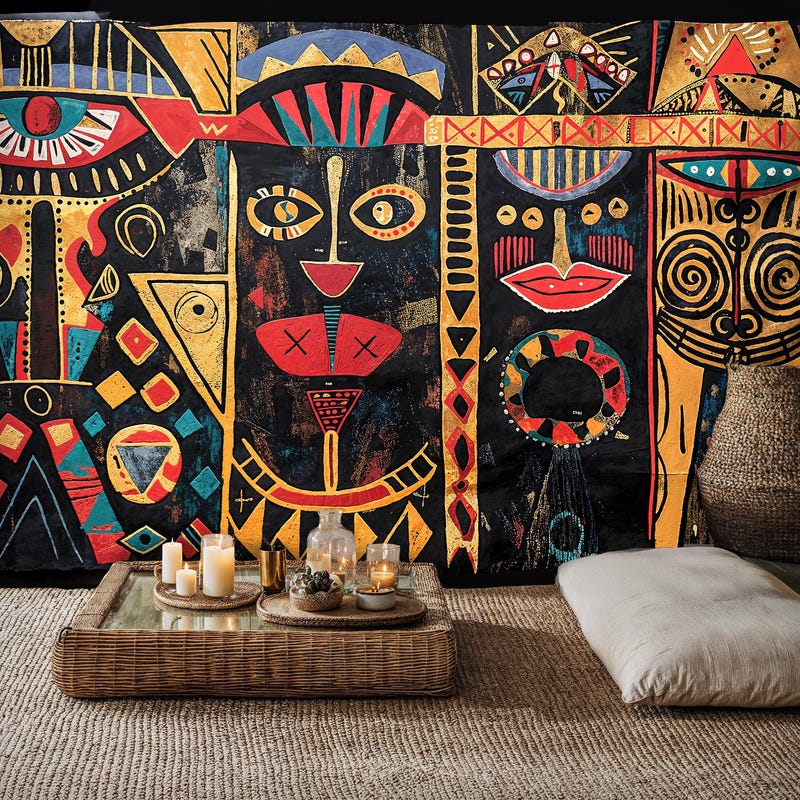 African Wallpaper - Etsy