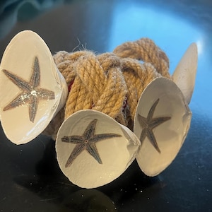Nautical Starfish Clam Shell Napkin Rings