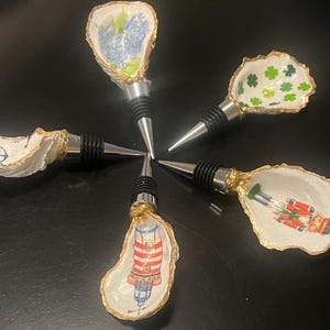 Oyster Shell Wine Bottle Stoppers