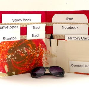 Summer Garden - Ministry Folder - JW Service Organizer - IPad Organizer - Magazine and Tract Holder