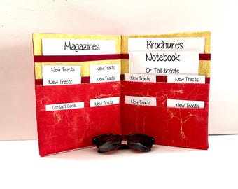 New Tracts 10 - Red Letter -JW Ministry Organizer - JW Gifts - Magazine and Tract Holder