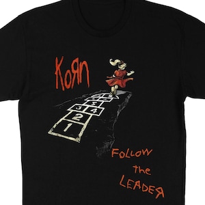 KORN T-Shirt, KORN Rock Band Inspired Graphic Tee, Unique Vintage Style T-Shirt, Vintage Y2K Nu-Metal Tee