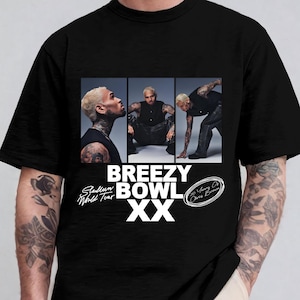 Turnê do Chris Brown, Breezy Bowl XX V2, Camiseta Vintage Comfort Colors, Camiseta Concert Retro 2025, Camiseta com estampa do Chris Brown