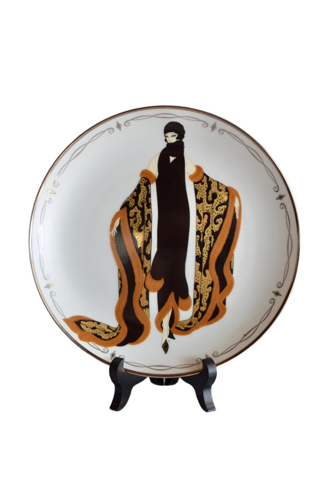 Erte Black White - Etsy