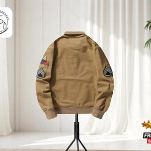 Fury-Inspired Bomber Jacket | Retro Style Fall Outerwear | Men&#39;s Outdoor Casual Windbreaker | Comfortable Lightweight Apparel