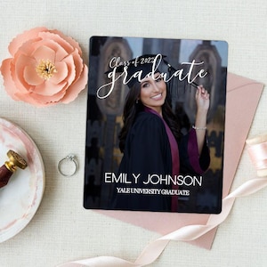 Personalized Graduation Photo Magnets: Class of 2025 Keepsake