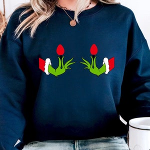 Ew People Sweatshirt, Funny Grinch Hands Sweatshirt, Christmas Grinch Shirt, Merry Grinchmas Sweatshirt, Cute Christmas Holiday Season Shirt