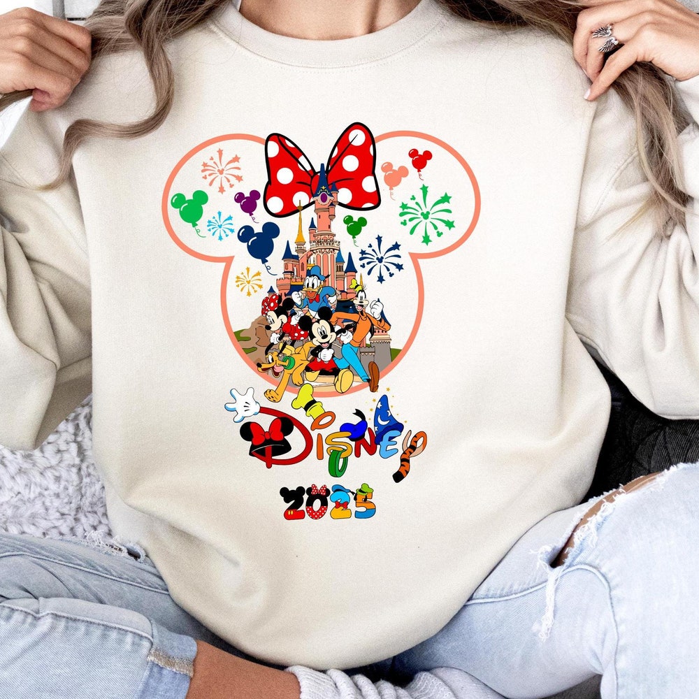 Disney 2025 Sweatshirt, Disneyland Family Sweatshirt, Mickey And Friends Sweatshirt, Disney Castle Sweatshirt, Disney Matching Sweatshirt