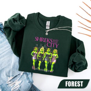 Funny Shreks And The City Sweatshirt, Shrek Funny Trending Sweatshirt, Shrek Face Meme Shirt, Girl Shrek Sweatshirt, Funny Shrek Hoodie