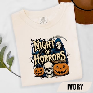 Night Of Horrors Shirt, Horror Halloween T-Shirt, Creepy Shirt, Goosebumps Shirt, Vintage Horror Halloween Shirt, Horror Movie Shirt Gift