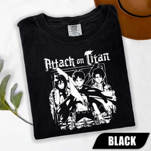 Attack On Titan Anime Shirt, AOT T-Shirt, Eren Yeager Shirt, Attack on Titan Gift, Mikasa Shirt, Levi Shirt, Anime Merch, Otaku Manga Tee