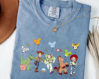 Camiseta con globos de Toy Story de Disney, camiseta de Toy Story de Disney World, camiseta familiar de Toy Story de Disney, camiseta con personajes de Toy Story, regalos de Toy Story de Disney