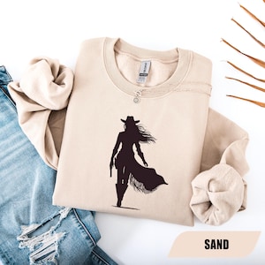 Retro Cowgirl Sweatshirt Crewneck, Western Cowgirl Sweatshirt, Western Gift, Trendy Western Hoodie, Vintage Howdy Shirt, Cute Gift For Girls