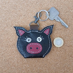 Portachiavi a forma di maiale, astuccio portachiavi, porta anelli, borsetta per plettri, porta monete, custodia per anelli da viaggio, accessorio per palestra, porta monete per gettoni da trolley