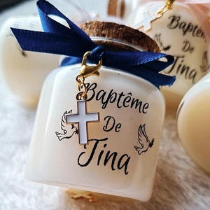 personalized candle guest gifts for baptism, birthday, wedding fragrance of your choice