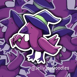Adesivos de Halloween de bruxa assustadora, decoração fofa de desenho animado kawaii, adesivo recortado para laptop, garrafa de água, diário, gostosuras ou travessuras