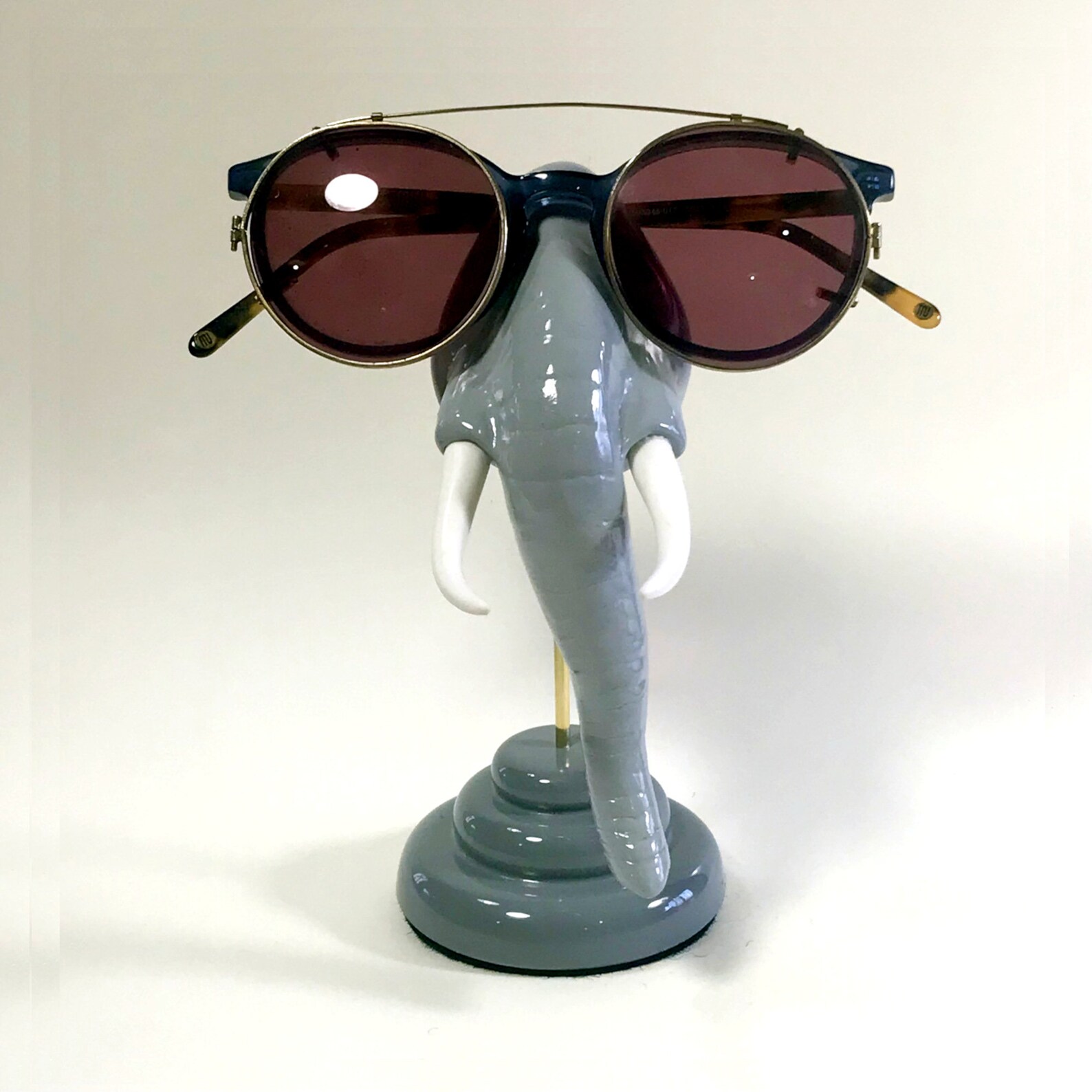 Elephant Nose Eyeglass Holder Elephant Figurine Eyewear Etsy