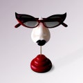 Goth eyeglass stand, table top decor, women's eyewear accessories, sister gift, girlfriend gift
