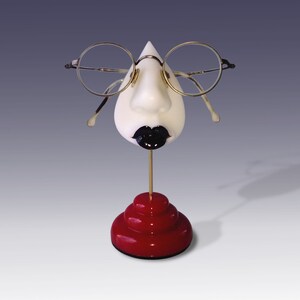 Goth eyeglass stand, table top decor, women's eyewear accessories, sister gift, girlfriend gift image 5