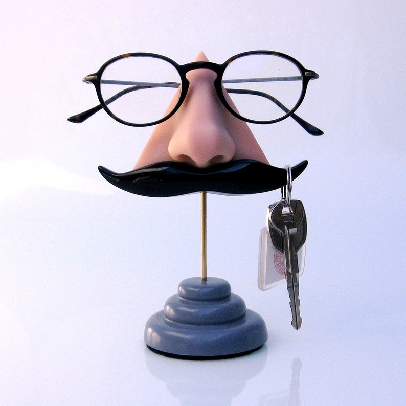 Eyeglass display stand,handlebar mustache image 1