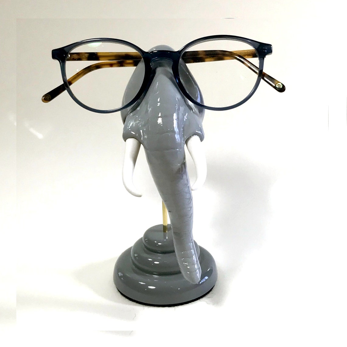 Elephant Nose Eyeglass Holder Elephant Figurine Eyewear Etsy