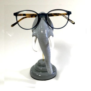 Elephant nose eyeglass holder, Elephant figurine, Eyewear display, Men, Women, Kids, Sunglasses holder image 1