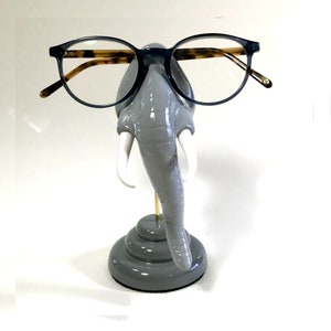 Elephant nose eyeglass holder, Elephant figurine, Eyewear display, Men, Women, Kids, Sunglasses holder
