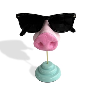 Pig nose eyeglass stand, Eyewear storage, Glasses organizer, Glasses holder, men, women