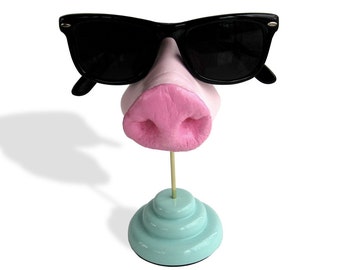 Pig nose eyeglass stand, Eyewear storage, Glasses organizer, Glasses holder, men, women