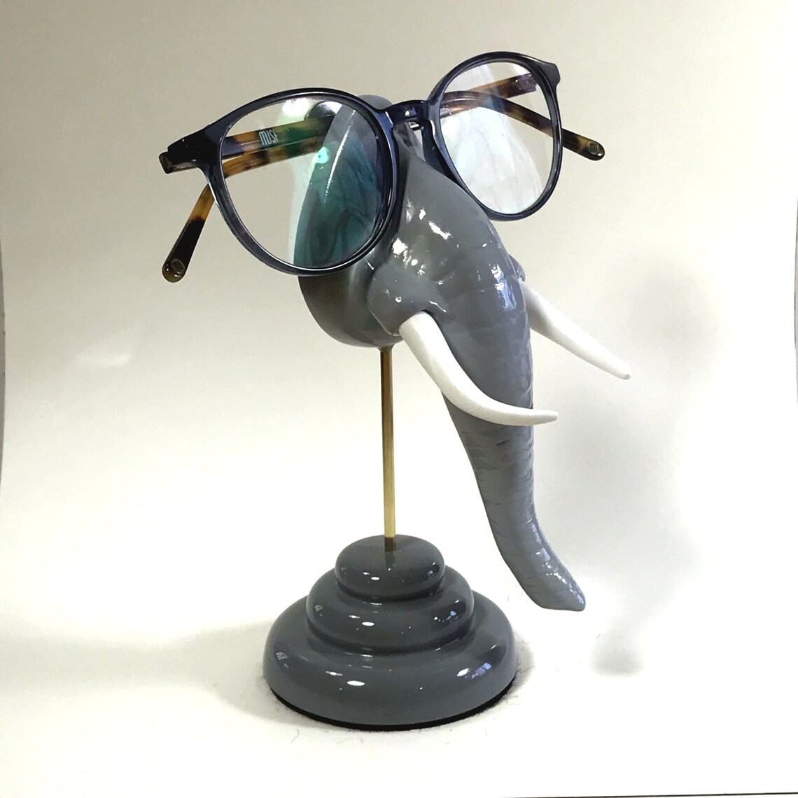Elephant Nose Eyeglass Holder Elephant Figurine Eyewear Etsy