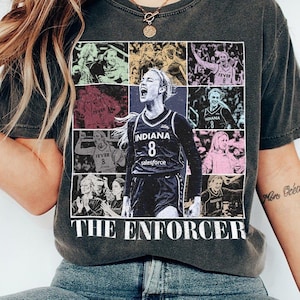 Sophie Cunningham The Enforcer Basketball Vintage Comfort Colors Shirt, Sophie Cunningham WNBA T-Shirt, Indiana Fever Women's Sports Shirt