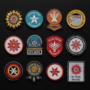 Op maat gemaakte geborduurde opstrijkpatches bulkopties