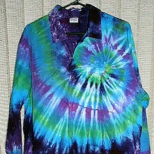 Custom 2XL Lab Coats, tie dyed