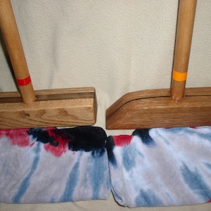 2 custom, 9&quot; and 12&quot;, rectangular head mallets,  one 9&quot; and one 12&quot;