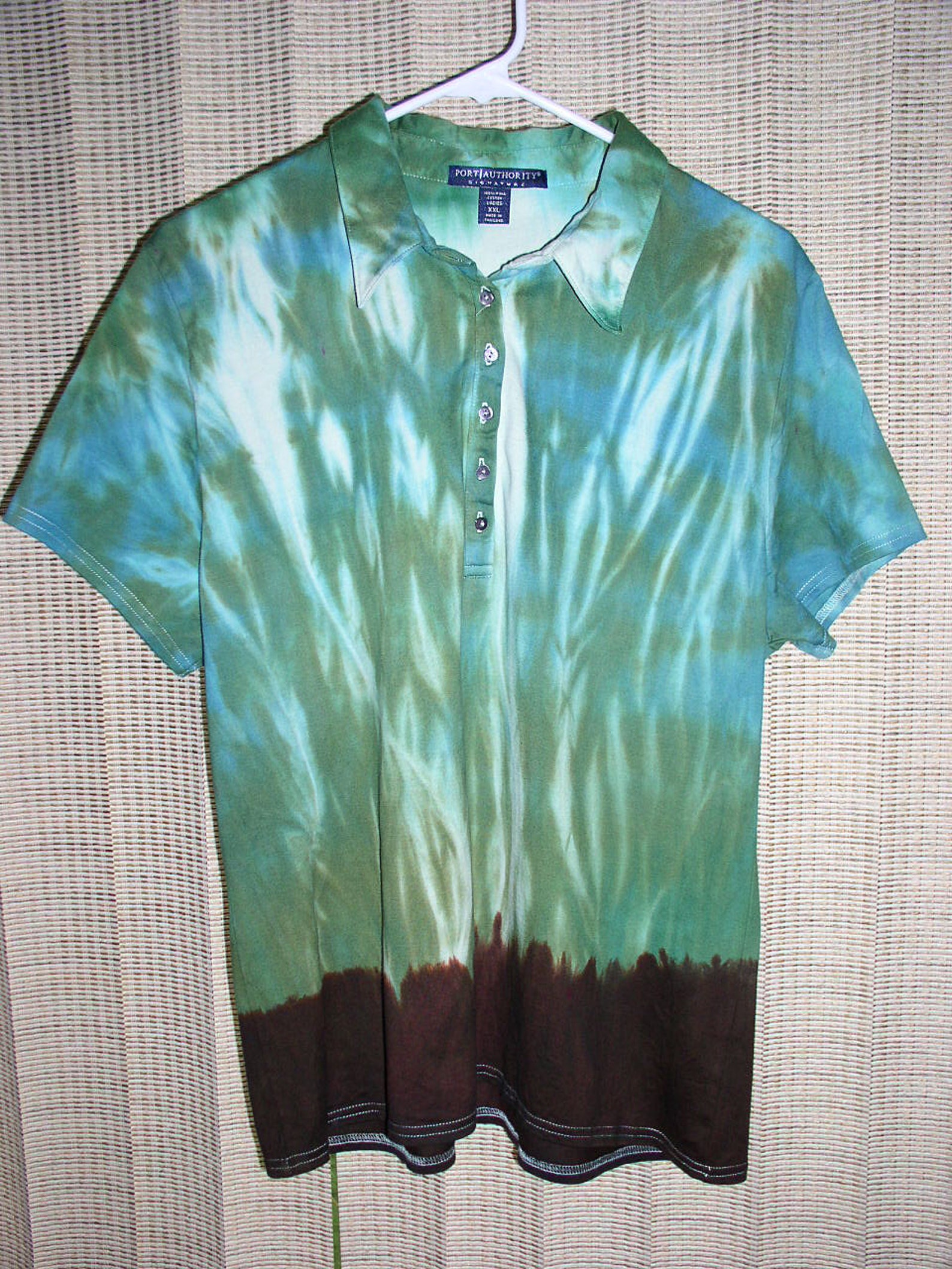 tie dye golf shirt women's