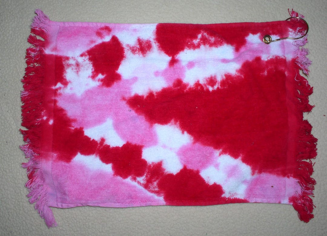 Rally Towel, Fringed, Red, Pink, and White - Etsy