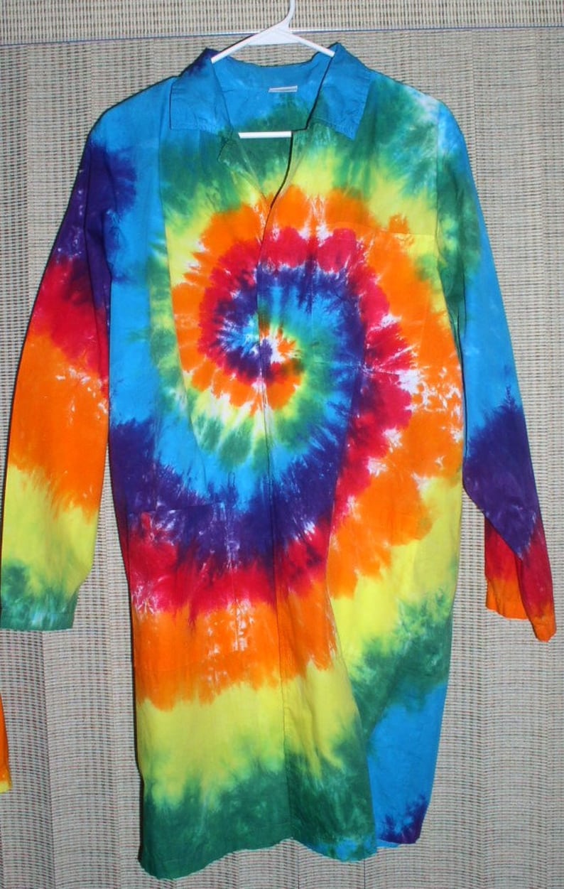 Custom Large Lab Coats Tie Dyed Etsy