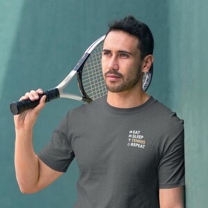 Eat Sleep Tennis Repeat T-Shirt | Fun & Sporty Tee for Tennis Players | Perfect Gift for Tennis Lovers and Athletes