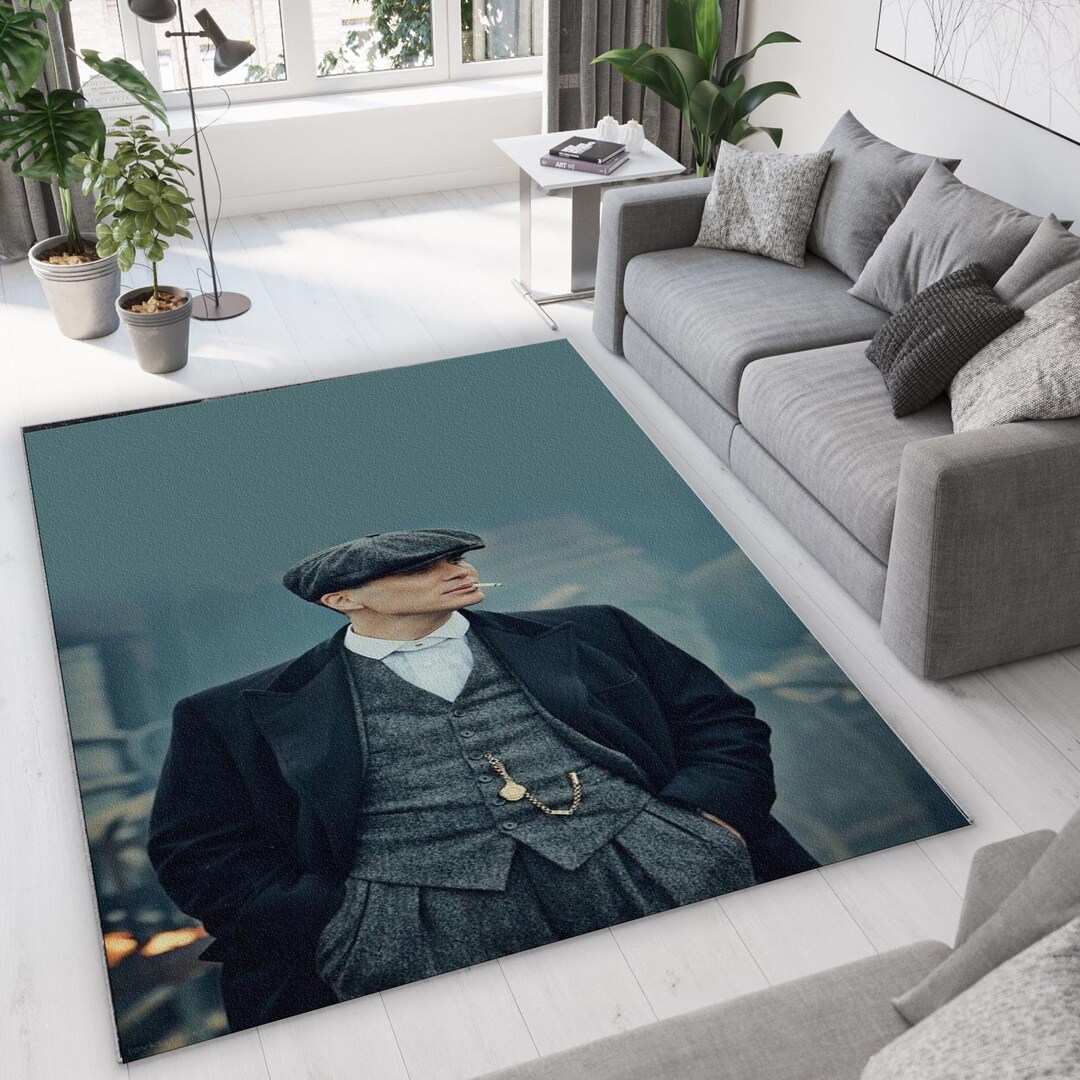 Tommy Shelby, Thomas Shelby, Peaky Blinders Rug,area Rug, Movie Rug ...