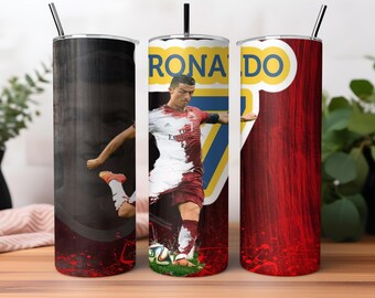 Cristiano Ronaldo Tumbler Wrap, CR7 Fan, 20oz (Digital Download)
